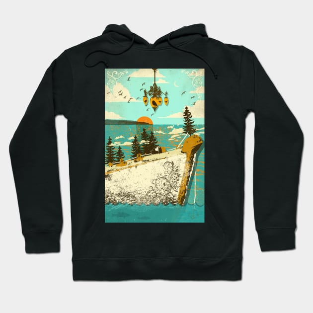 VINTAGE SHIP Hoodie by Showdeer